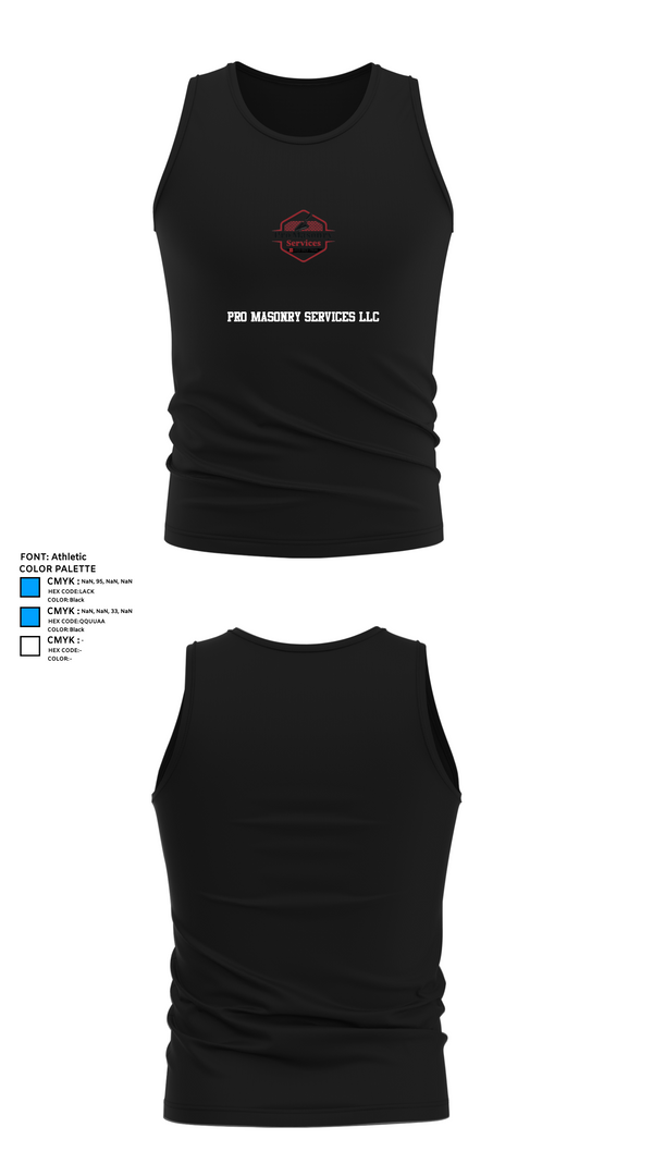 Tank Top, Pro Masonry Services LLC, , Teamtime, Team time, sublimation, custom sports apparel, team uniforms, spirit wear, spiritwear, sports uniforms, custom shirts, team store, custom team store, fundraiser sports, apparel fundraiser