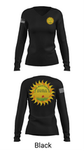 Double Springs Lawn Maintenance 68991877 Women's Long Sleeve V-neck Shirt - 35