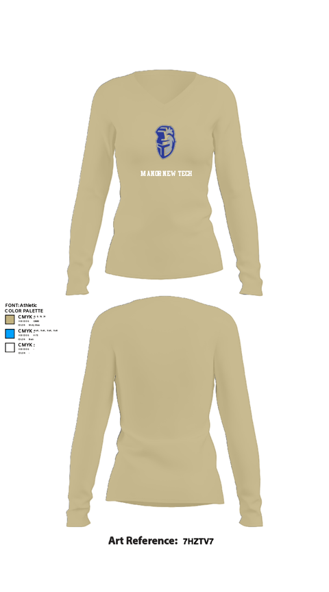 Womens Long Sleeve Vneck Shirt, Manor New Tech, Women's Basketball, Teamtime, Team time, sublimation, custom sports apparel, team uniforms, spirit wear, spiritwear, sports uniforms, custom shirts, team store, custom team store, fundraiser sports, apparel fundraiser