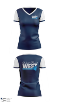 West Bend West Gymnastics 52133716 Women's Short Sleeve V-neck Shirt - 41