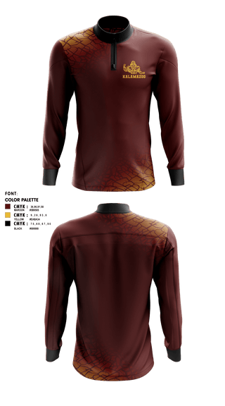 Quarter Zip Jacket, Kalamazoo Central High School Wrestling, Wrestling, Teamtime, Team time, sublimation, custom sports apparel, team uniforms, spirit wear, spiritwear, sports uniforms, custom shirts, team store, custom team store, fundraiser sports, apparel fundraiser