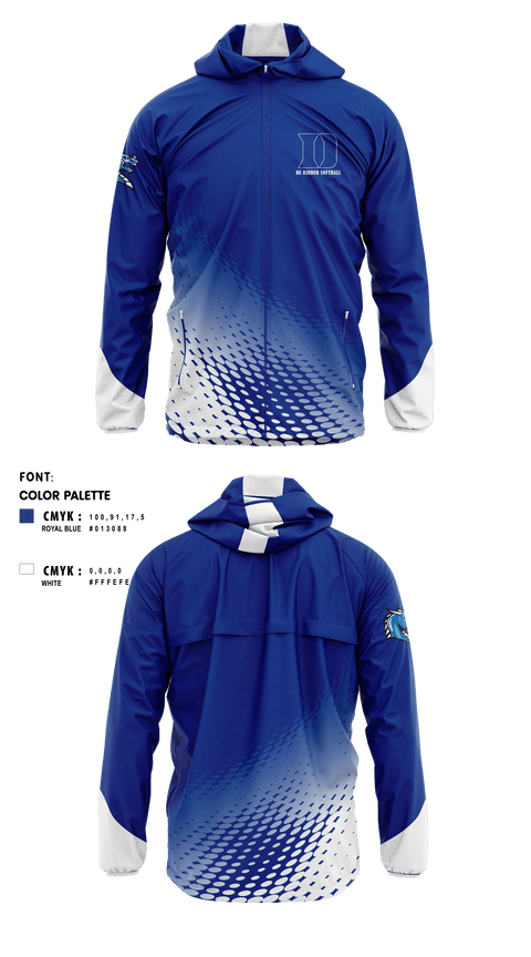 Windbreaker, De Ridder High School Softball, Softball, Teamtime, Team time, sublimation, custom sports apparel, team uniforms, spirit wear, spiritwear, sports uniforms, custom shirts, team store, custom team store, fundraiser sports, apparel fundraiser