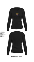 Bravo Company  642nd ASC 35551187 Women's Long Sleeve V-neck Shirt - 22