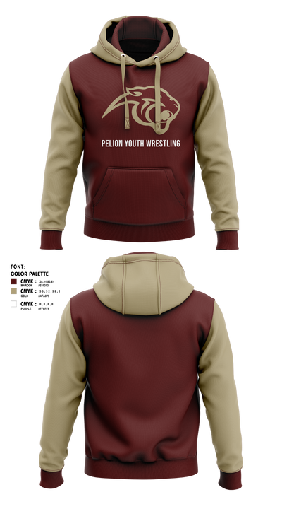 Pelion Youth Wrestling 55774781 Hoodie - 41