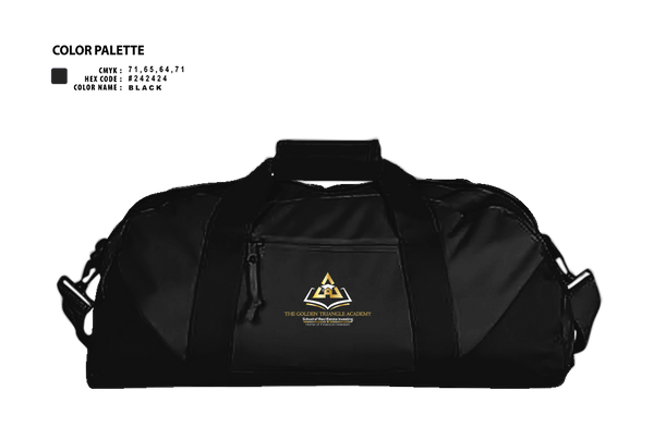 Duffle Bag, The Golden Triangle Academy, , Teamtime, Team time, sublimation, custom sports apparel, team uniforms, spirit wear, spiritwear, sports uniforms, custom shirts, team store, custom team store, fundraiser sports, apparel fundraiser