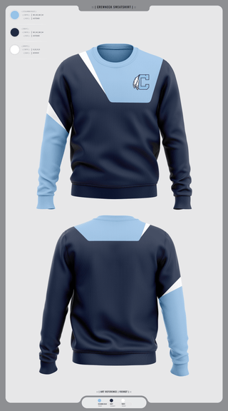 Crew Neck Sweatshirt, Chiefs, Baseball, Teamtime, Team time, sublimation, custom sports apparel, team uniforms, spirit wear, spiritwear, sports uniforms, custom shirts, team store, custom team store, fundraiser sports, apparel fundraiser