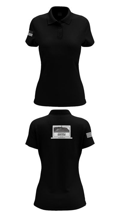 Jordan’s Graphic Designs 70072179 Women's Short Sleeve Performance Polo  - 38