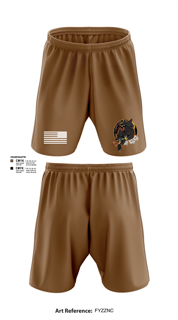 Athletic Shorts With Pockets, HHC/1-214 GSAB       Hellhounds, Army, Teamtime, Team time, sublimation, custom sports apparel, team uniforms, spirit wear, spiritwear, sports uniforms, custom shirts, team store, custom team store, fundraiser sports, apparel fundraiser