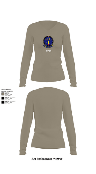 Womens Long Sleeve Vneck Shirt 1, Vp 10, Navy, Teamtime, Team time, sublimation, custom sports apparel, team uniforms, spirit wear, spiritwear, sports uniforms, custom shirts, team store, custom team store, fundraiser sports, apparel fundraiser