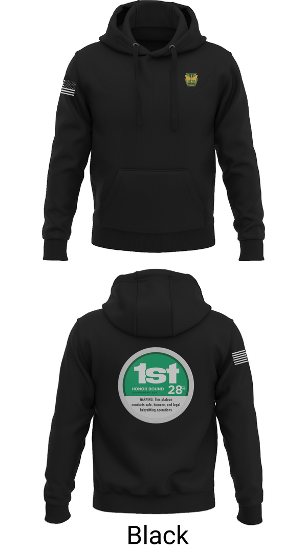 Hoodie, 28th MP Company, National Guard, Teamtime, Team time, sublimation, custom sports apparel, team uniforms, spirit wear, spiritwear, sports uniforms, custom shirts, team store, custom team store, fundraiser sports, apparel fundraiser