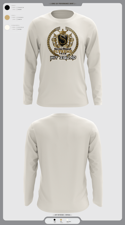 San Jose Hitsquad 79185295 Long Sleeve Performance Shirt - 9