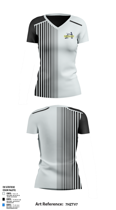 Testimony Fitness 71504871 Women's Short Sleeve V-neck Shirt - 42
