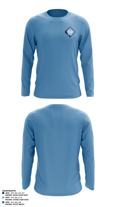 DMV Rebels Basketball Club 74789551 Long Sleeve Performance Shirt - 3