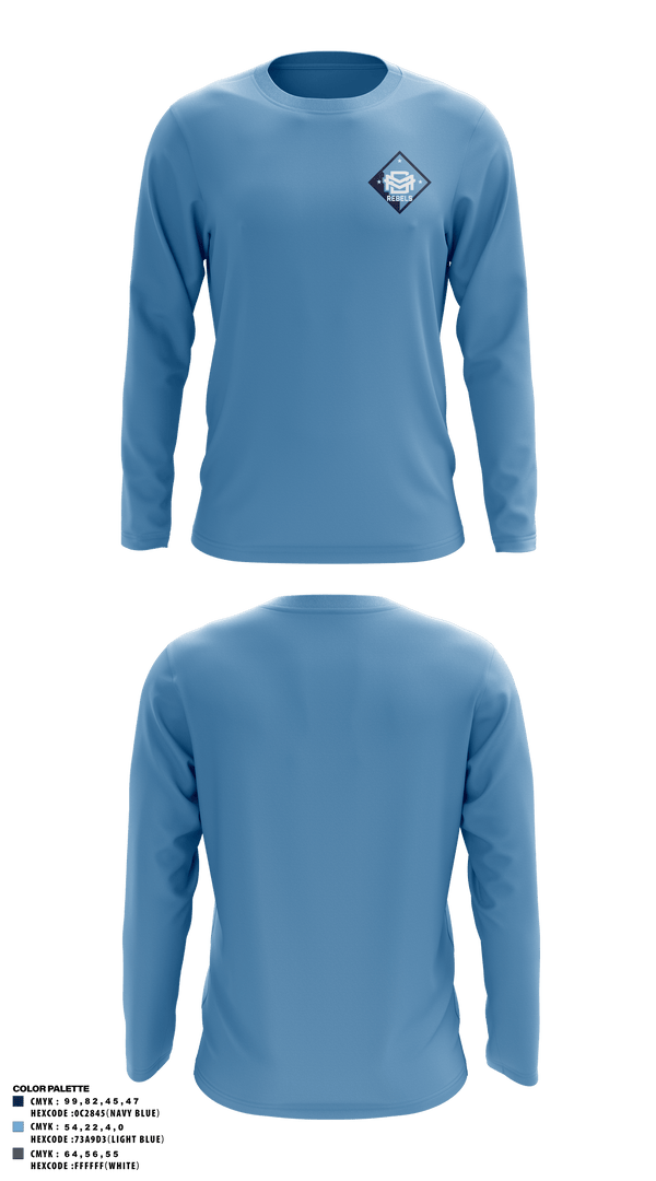 Long Sleeve Performance Shirt, DMV Rebels Basketball Club, Men's Basketball, Teamtime, Team time, sublimation, custom sports apparel, team uniforms, spirit wear, spiritwear, sports uniforms, custom shirts, team store, custom team store, fundraiser sports, apparel fundraiser