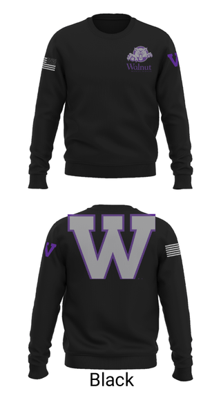 Crew Neck Sweatshirt, Walnut Middle School, Spirit Store, Teamtime, Team time, sublimation, custom sports apparel, team uniforms, spirit wear, spiritwear, sports uniforms, custom shirts, team store, custom team store, fundraiser sports, apparel fundraiser