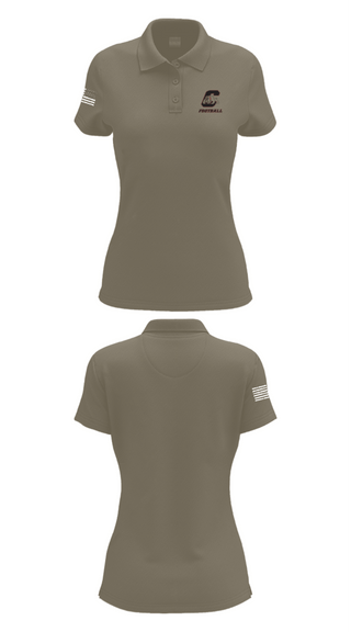 Women's Short Sleeve Performance Polo, Central High School Football, Football, Teamtime, Team time, sublimation, custom sports apparel, team uniforms, spirit wear, spiritwear, sports uniforms, custom shirts, team store, custom team store, fundraiser sports, apparel fundraiser