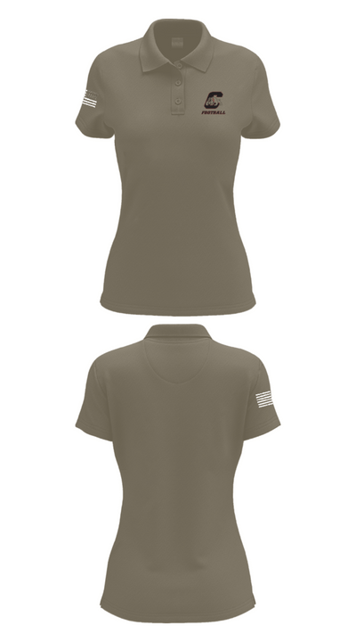 Central High School Football 32828565 Women's Short Sleeve Performance Polo  - 34
