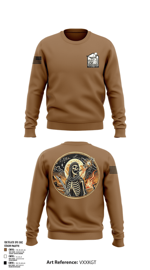 Crew Neck Sweatshirt, 1-144 FA BN, National Guard, Teamtime, Team time, sublimation, custom sports apparel, team uniforms, spirit wear, spiritwear, sports uniforms, custom shirts, team store, custom team store, fundraiser sports, apparel fundraiser
