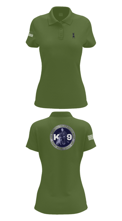Los Alamitos Police K9 92789810 Women's Short Sleeve Performance Polo  - 52