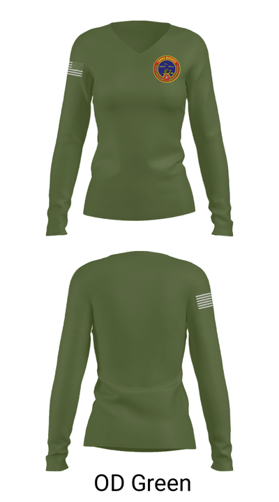 Fort meade 47918041 Women's Long Sleeve V-neck Shirt - 57