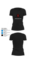 Thurston High School Swimming 48986993 Women's Short Sleeve V-neck Shirt - 37