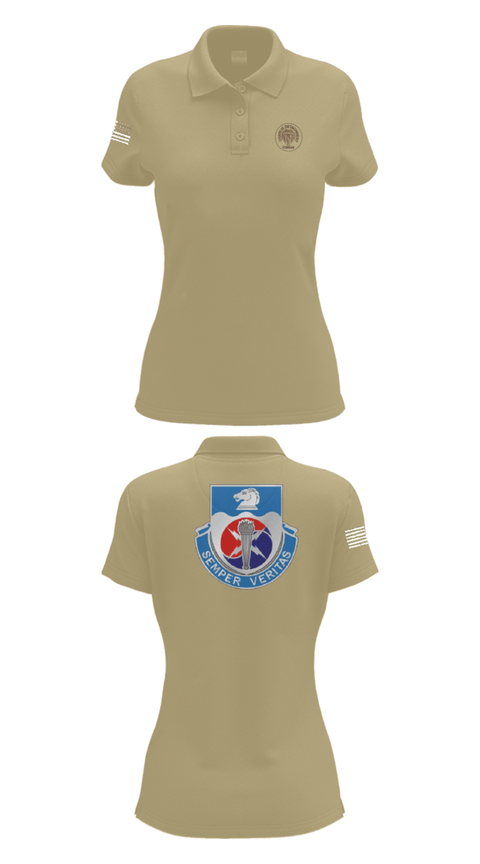 Womens Short Sleeve Performance Polo, 312TH MI BN, CHARLIE DETACHMENT, Army, Teamtime, Team time, sublimation, custom sports apparel, team uniforms, spirit wear, spiritwear, sports uniforms, custom shirts, team store, custom team store, fundraiser sports, apparel fundraiser