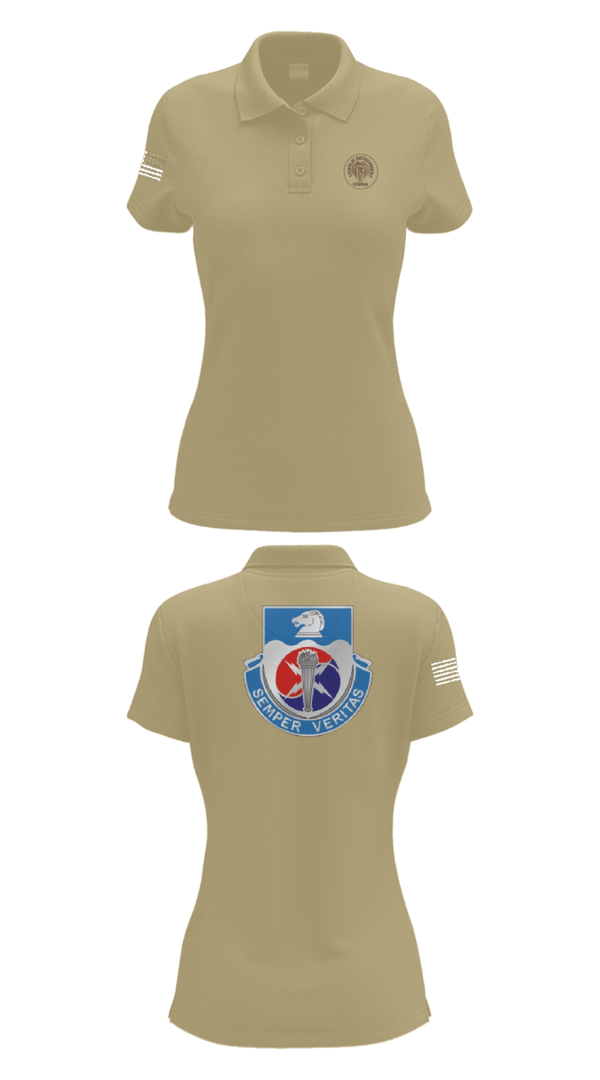 Womens Short Sleeve Performance Polo, 312TH MI BN, CHARLIE DETACHMENT, Army, Teamtime, Team time, sublimation, custom sports apparel, team uniforms, spirit wear, spiritwear, sports uniforms, custom shirts, team store, custom team store, fundraiser sports, apparel fundraiser