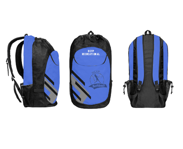Gear Bag, HCYP Recreational, Softball, Teamtime, Team time, sublimation, custom sports apparel, team uniforms, spirit wear, spiritwear, sports uniforms, custom shirts, team store, custom team store, fundraiser sports, apparel fundraiser
