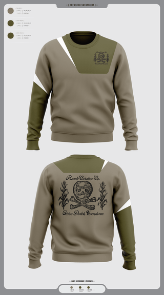 Crew Neck Sweatshirt, Ruck Caroline Co., Cross Country, Teamtime, Team time, sublimation, custom sports apparel, team uniforms, spirit wear, spiritwear, sports uniforms, custom shirts, team store, custom team store, fundraiser sports, apparel fundraiser
