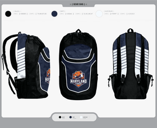 Gear Bag, Maryland Strikers, Men's Volleyball, Teamtime, Team time, sublimation, custom sports apparel, team uniforms, spirit wear, spiritwear, sports uniforms, custom shirts, team store, custom team store, fundraiser sports, apparel fundraiser