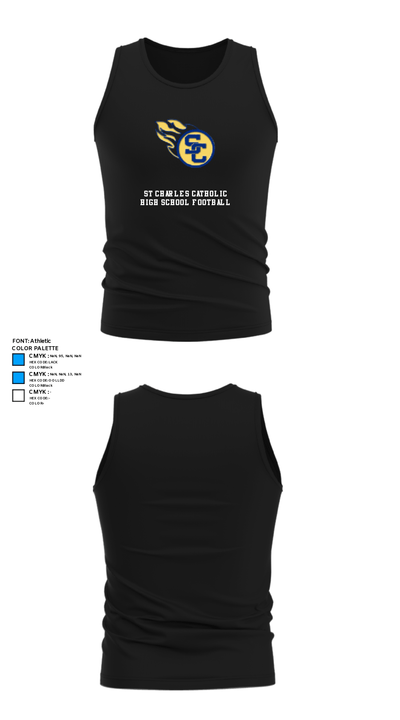 St Charles Catholic High School Football 90732399 Tank Top - 32