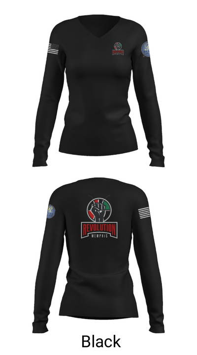 Reaves Revolution 42102104 Women's Long Sleeve V-neck Shirt - 19