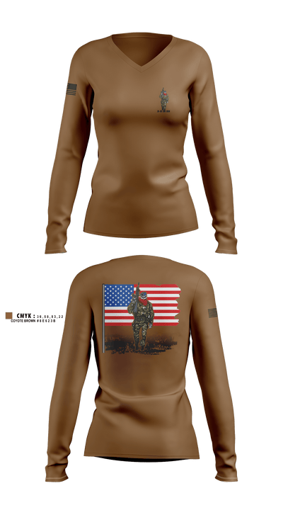 3-11 IN BN 60581960 Women's Long Sleeve V-neck Shirt - 2