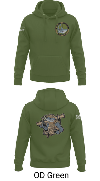 Hoodie, Wilmington Tiger Shark, Army, Teamtime, Team time, sublimation, custom sports apparel, team uniforms, spirit wear, spiritwear, sports uniforms, custom shirts, team store, custom team store, fundraiser sports, apparel fundraiser