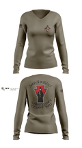 undefined Women's Long Sleeve V-neck Shirt -1 7