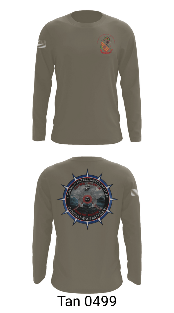 Long Sleeve Performance Shirt, 3rd Intelligence Battalion, Marines, Teamtime, Team time, sublimation, custom sports apparel, team uniforms, spirit wear, spiritwear, sports uniforms, custom shirts, team store, custom team store, fundraiser sports, apparel fundraiser