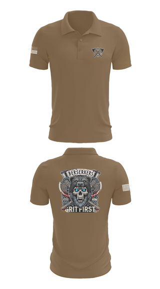 Short Sleeve Performance Polo, Baker 3-509th 3rd Plt 1st squad, Army, Teamtime, Team time, sublimation, custom sports apparel, team uniforms, spirit wear, spiritwear, sports uniforms, custom shirts, team store, custom team store, fundraiser sports, apparel fundraiser