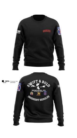 Crew Neck Sweatshirt, Bravo bulls3-6 fa, Army, Teamtime, Team time, sublimation, custom sports apparel, team uniforms, spirit wear, spiritwear, sports uniforms, custom shirts, team store, custom team store, fundraiser sports, apparel fundraiser