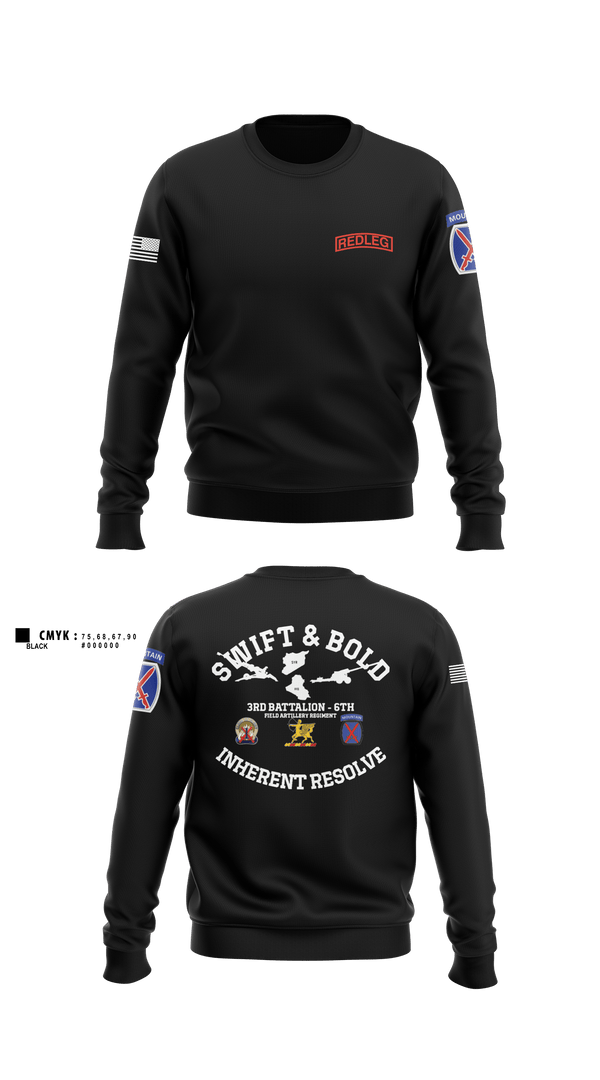Crew Neck Sweatshirt, Bravo bulls3-6 fa, Army, Teamtime, Team time, sublimation, custom sports apparel, team uniforms, spirit wear, spiritwear, sports uniforms, custom shirts, team store, custom team store, fundraiser sports, apparel fundraiser