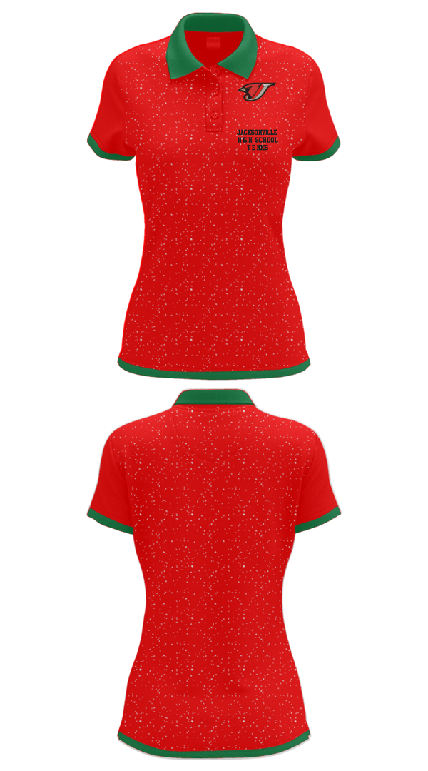 Women's Short Sleeve Performance Polo, Jacksonville High School Tennis, Tennis, Teamtime, Team time, sublimation, custom sports apparel, team uniforms, spirit wear, spiritwear, sports uniforms, custom shirts, team store, custom team store, fundraiser sports, apparel fundraiser