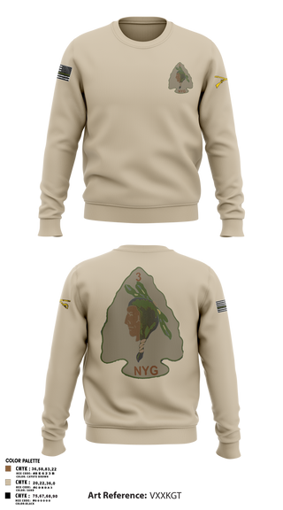 Crew Neck Sweatshirt, , National Guard, Teamtime, Team time, sublimation, custom sports apparel, team uniforms, spirit wear, spiritwear, sports uniforms, custom shirts, team store, custom team store, fundraiser sports, apparel fundraiser