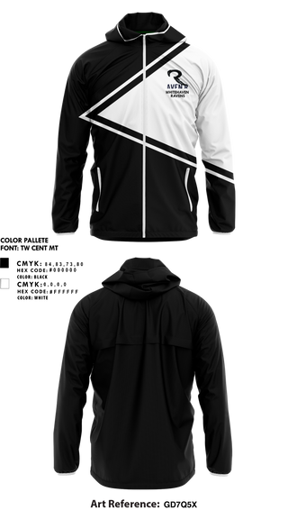 Windbreaker, WhiteHaven Ravens, Track & Field, Teamtime, Team time, sublimation, custom sports apparel, team uniforms, spirit wear, spiritwear, sports uniforms, custom shirts, team store, custom team store, fundraiser sports, apparel fundraiser