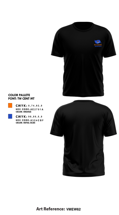 Branford High School Basketball 84333639 Short Sleeve Performance Shirt - 10