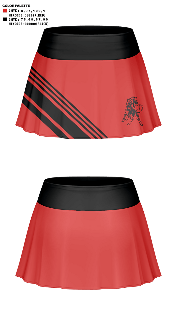 Skort, Flinthills High School Cheer, Cheer, Teamtime, Team time, sublimation, custom sports apparel, team uniforms, spirit wear, spiritwear, sports uniforms, custom shirts, team store, custom team store, fundraiser sports, apparel fundraiser