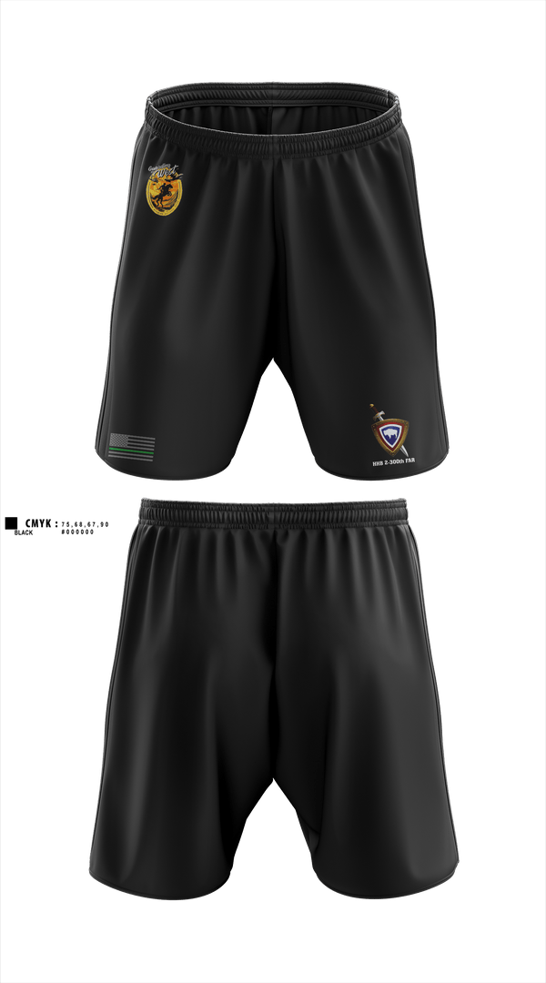 Athletic Shorts With Pockets, HHB 2-300th FAR, National Guard, Teamtime, Team time, sublimation, custom sports apparel, team uniforms, spirit wear, spiritwear, sports uniforms, custom shirts, team store, custom team store, fundraiser sports, apparel fundraiser