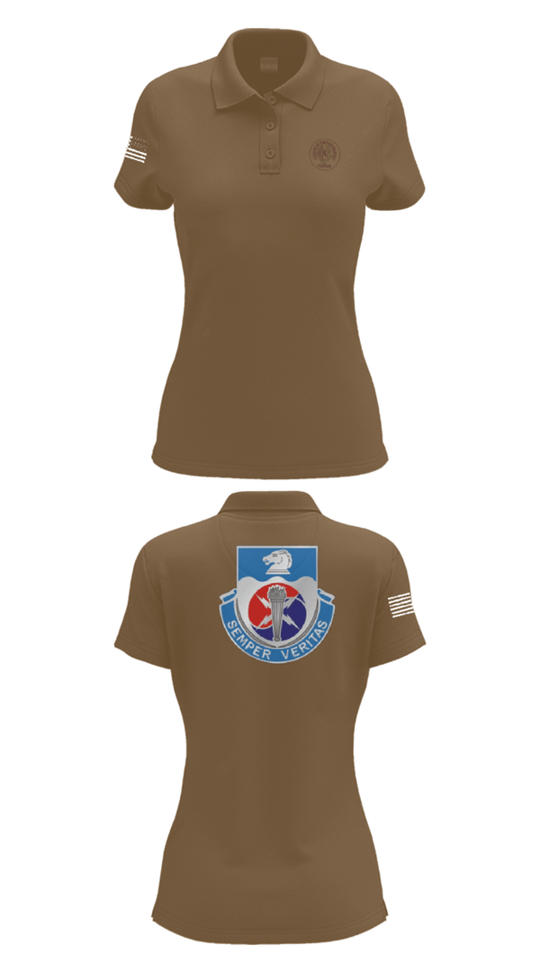 Womens Short Sleeve Performance Polo, 312TH MI BN, CHARLIE DETACHMENT, Army, Teamtime, Team time, sublimation, custom sports apparel, team uniforms, spirit wear, spiritwear, sports uniforms, custom shirts, team store, custom team store, fundraiser sports, apparel fundraiser