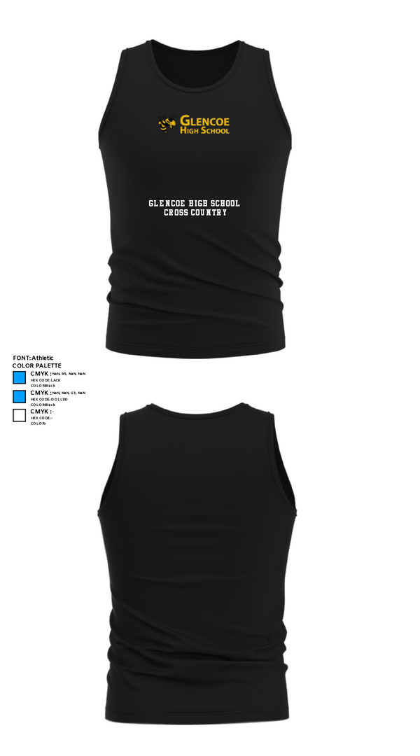 Tank Top, Glencoe High School Cross Country, Cross Country, Teamtime, Team time, sublimation, custom sports apparel, team uniforms, spirit wear, spiritwear, sports uniforms, custom shirts, team store, custom team store, fundraiser sports, apparel fundraiser