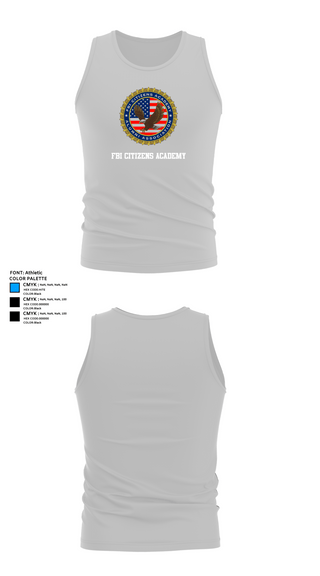 Tank Top, FBI Citizens Academy, , Teamtime, Team time, sublimation, custom sports apparel, team uniforms, spirit wear, spiritwear, sports uniforms, custom shirts, team store, custom team store, fundraiser sports, apparel fundraiser