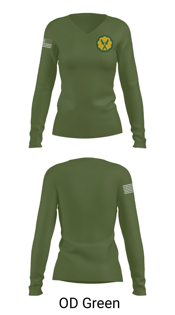 Womens Long Sleeve Vneck Shirt, 160th mp bn, Army, Teamtime, Team time, sublimation, custom sports apparel, team uniforms, spirit wear, spiritwear, sports uniforms, custom shirts, team store, custom team store, fundraiser sports, apparel fundraiser