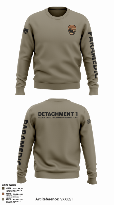Detachment 1 27221981 Crew Neck Sweatshirt - 21